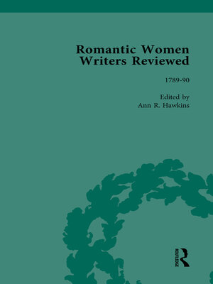 cover image of Romantic Women Writers Reviewed, Part I Vol 2